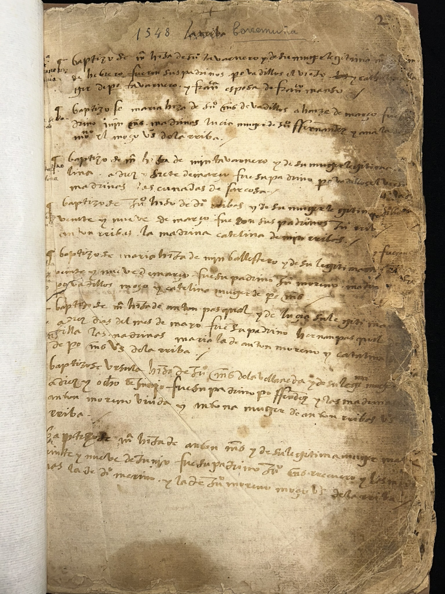 A los baños - Historical Document
